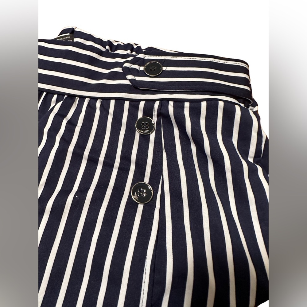 NWOT Robert Louis classic blue & white stripe;wide leg XL pants